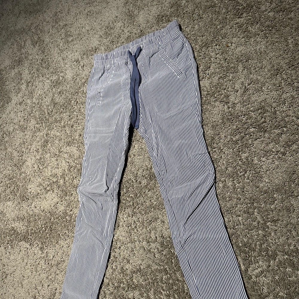Shinestar blue and white striped pants!